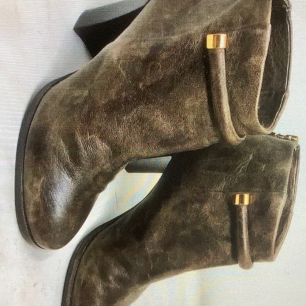 Aerin fuller distressed brown ankle boots